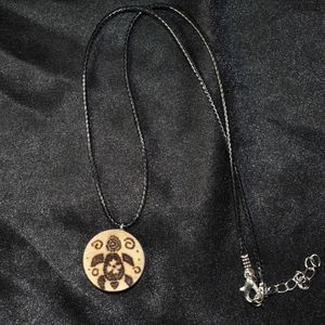 Wooden Turtle Necklace